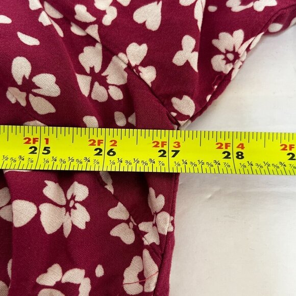 Lane Bryant Pink and White Floral Long Sleeve Lace Accent Tunic Blouse Size 20‎ - Picture 7 of 9